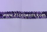 CDA351 15.5 inches 6mm round matte dogtooth amethyst beads