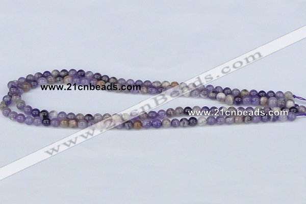 CDA51 15.5 inches 6mm round dogtooth amethyst beads wholesale