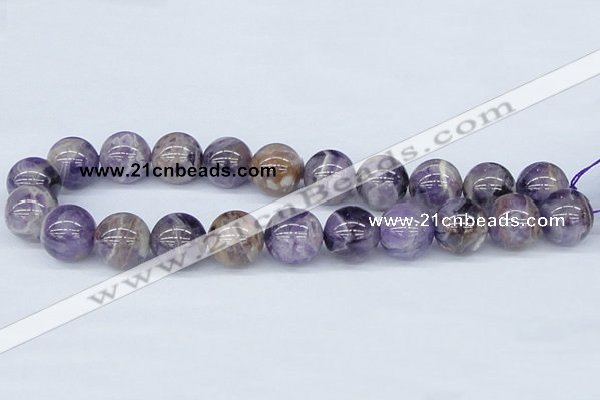 CDA57 15.5 inches 18mm round dogtooth amethyst beads wholesale