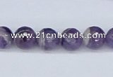 CDA60 15.5 inches 10mm faceted round dogtooth amethyst beads