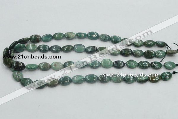 CDB19 15.5 inches 10*14mm oval natural new dragon blood jasper beads