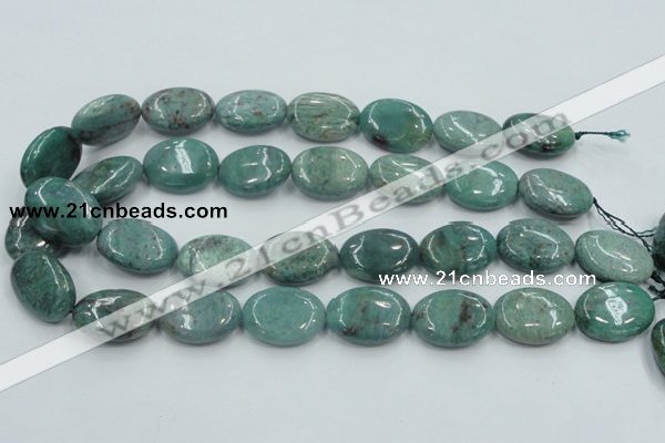 CDB20 15.5 inches 18*25mm oval natural new dragon blood jasper beads