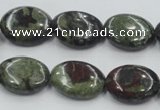 CDB212 15.5 inches 15*20mm oval natural dragon blood jasper beads