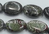 CDB213 15.5 inches 18*25mm oval natural dragon blood jasper beads