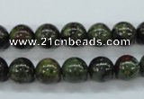 CDB230 15.5 inches 10mm round natural dragon blood jasper beads