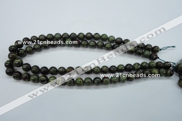 CDB230 15.5 inches 10mm round natural dragon blood jasper beads