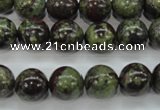 CDB231 15.5 inches 12mm round natural dragon blood jasper beads