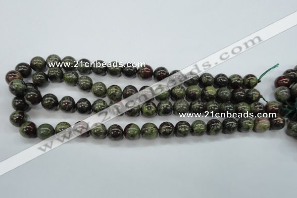 CDB231 15.5 inches 12mm round natural dragon blood jasper beads