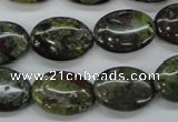 CDB238 15.5 inches 13*18mm oval natural dragon blood jasper beads