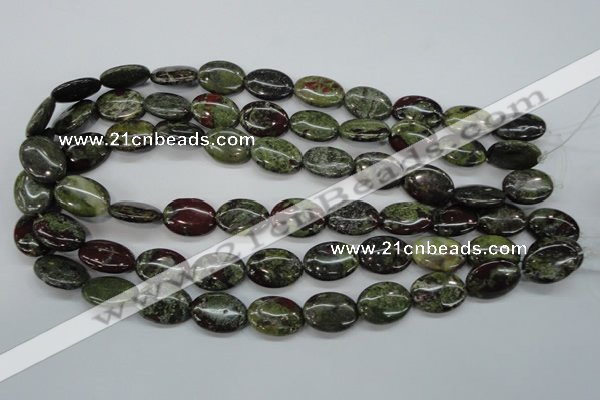 CDB238 15.5 inches 13*18mm oval natural dragon blood jasper beads