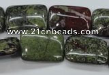 CDB244 15.5 inches 18*25mm rectangle natural dragon blood jasper beads