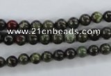 CDB250 15.5 inches 6mm round natural dragon blood jasper beads