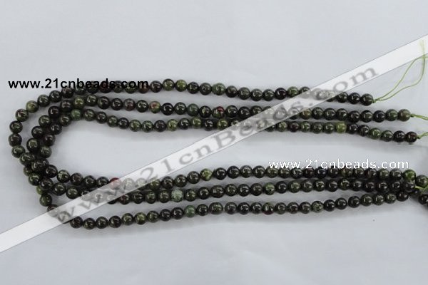 CDB250 15.5 inches 6mm round natural dragon blood jasper beads