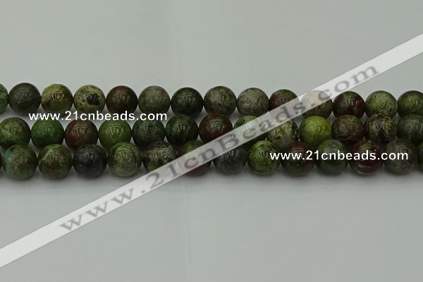 CDB305 15.5 inches 14mm round dragon blood jasper beads wholesale