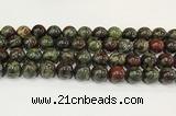 CDB344 15.5 inches 12mm round dragon blood jasper beads wholesale