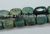 CDB37 15.5 inches 8*12mm nuggets new dragon blood jasper beads