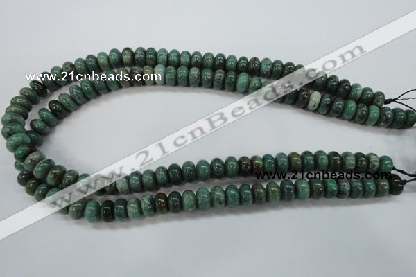 CDB39 15.5 inches 6*10mm rondelle new dragon blood jasper beads