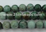 CDB42 15.5 inches 10mm round new dragon blood jasper beads