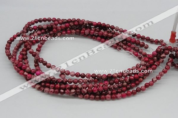 CDE02 15.5 inches 6mm round dyed sea sediment jasper beads