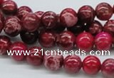 CDE03 15.5 inches 8mm round dyed sea sediment jasper beads