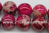 CDE05 15.5 inches 18mm round dyed sea sediment jasper beads