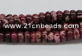 CDE06 15.5 inches 4*8mm rondelle dyed sea sediment jasper beads