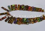 CDE1012 Top drilled 9*15mm - 10*45mm sticks sea sediment jasper beads