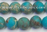 CDE1026 15.5 inches 6mm round matte sea sediment jasper beads