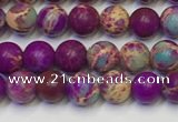 CDE1055 15.5 inches 4mm round sea sediment jasper beads wholesale