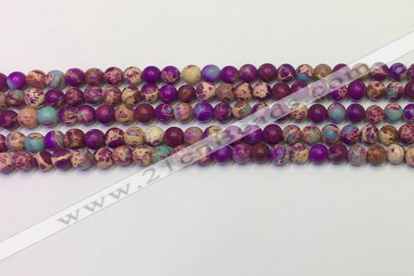 CDE1055 15.5 inches 4mm round sea sediment jasper beads wholesale