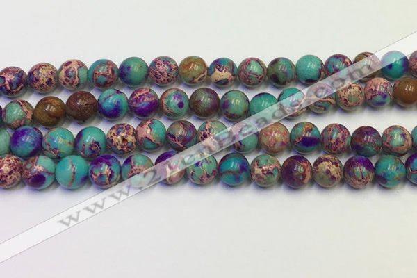 CDE1057 15.5 inches 8mm round sea sediment jasper beads wholesale