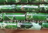 CDE1105 15.5 inches 4*13mm tube sea sediment jasper beads