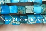 CDE1203 15.5 inches 4.5mm - 5mm cube sea sediment jasper beads
