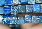 CDE1204 15.5 inches 4.5mm - 5mm cube sea sediment jasper beads