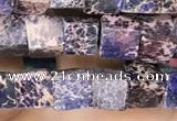 CDE1212 15.5 inches 6mm - 6.5mm cube sea sediment jasper beads