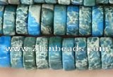 CDE1240 15.5 inches 3*8mm heishi sea sediment jasper beads