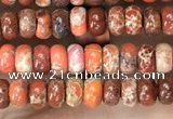 CDE1251 15.5 inches 2.5*4mm rondelle sea sediment jasper beads