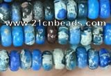 CDE1256 15.5 inches 2.5*4mm rondelle sea sediment jasper beads