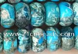 CDE1273 15.5 inches 5*8mm rondelle sea sediment jasper beads