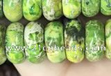 CDE1291 15.5 inches 6*12mm rondelle sea sediment jasper beads