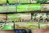 CDE1312 15.5 inches 4*13mm tube sea sediment jasper beads