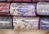 CDE1351 15.5 inches 8*16mm tube sea sediment jasper beads