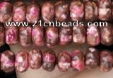 CDE1358 15.5 inches 2.5*4mm rondelle synthetic sea sediment jasper beads