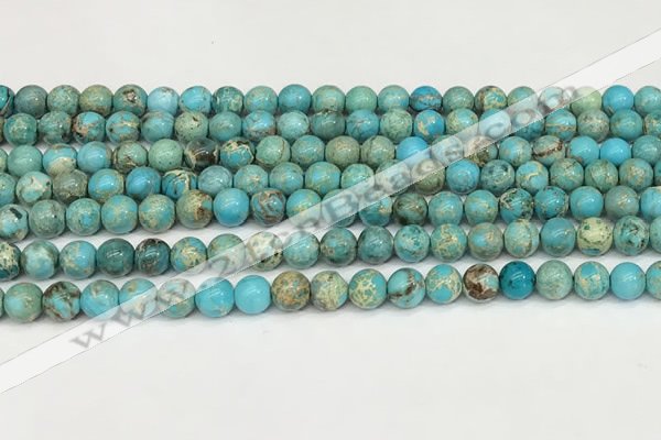 CDE1367 15.5 inches 6mm round sea sediment jasper beads wholesale