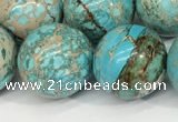 CDE1372 15.5 inches 16mm round sea sediment jasper beads wholesale