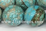 CDE1374 15.5 inches 20mm round sea sediment jasper beads wholesale