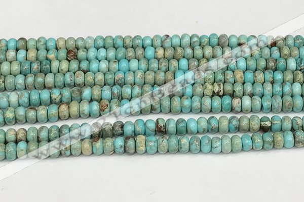 CDE1400 15.5 inches 3*4mm rondelle sea sediment jasper beads