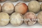 CDE1416 15.5 inches 10mm round matte natural sea sediment jasper beads