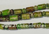 CDE142 3*6mm rondelle & 6*9mm tube dyed sea sediment jasper beads