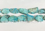 CDE1434 25*35mm - 35*45mm freefrom sea sediment jasper slab beads